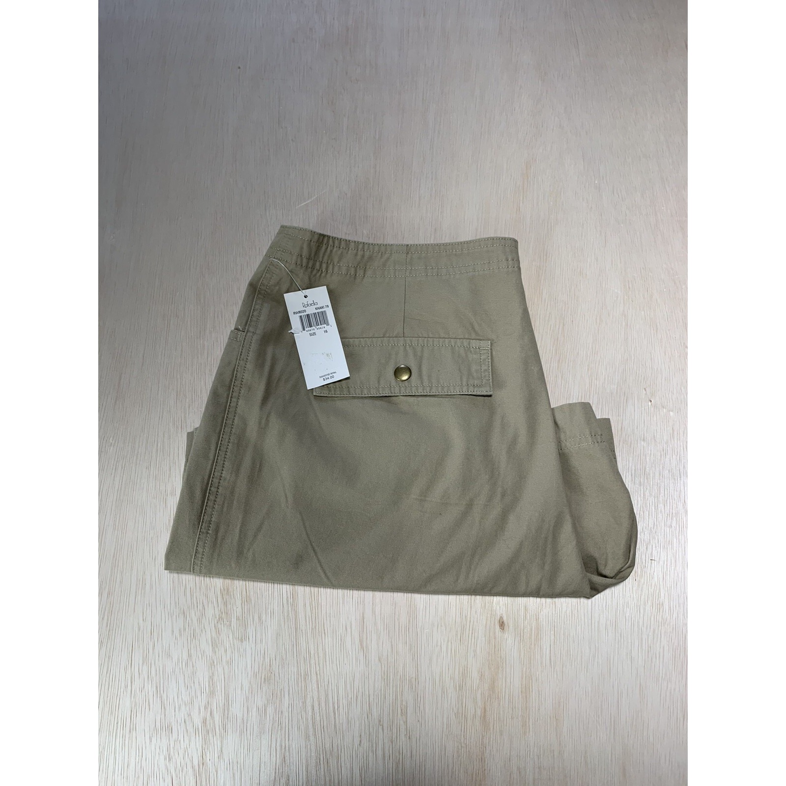 Rafaella Khaki Womens Bermuda Shorts Size 16 Inseam 45